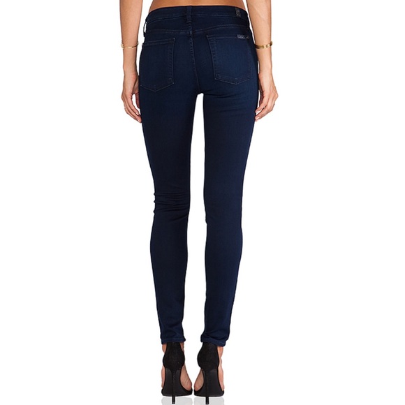 7 For All Mankind Denim - 7FAMK Slim Illusion Luxe Mid Rise Skinny Jeans